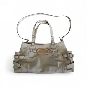 Michael Kors Ivory Leather Shoulder Bag
